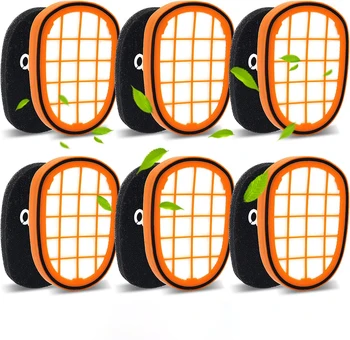 フィリップス SpeedPro Max Aqua ハンドヘルド掃除機 FC6812 FC6813 FC6822 FC5005/01 交換用フィルター 6 個パック