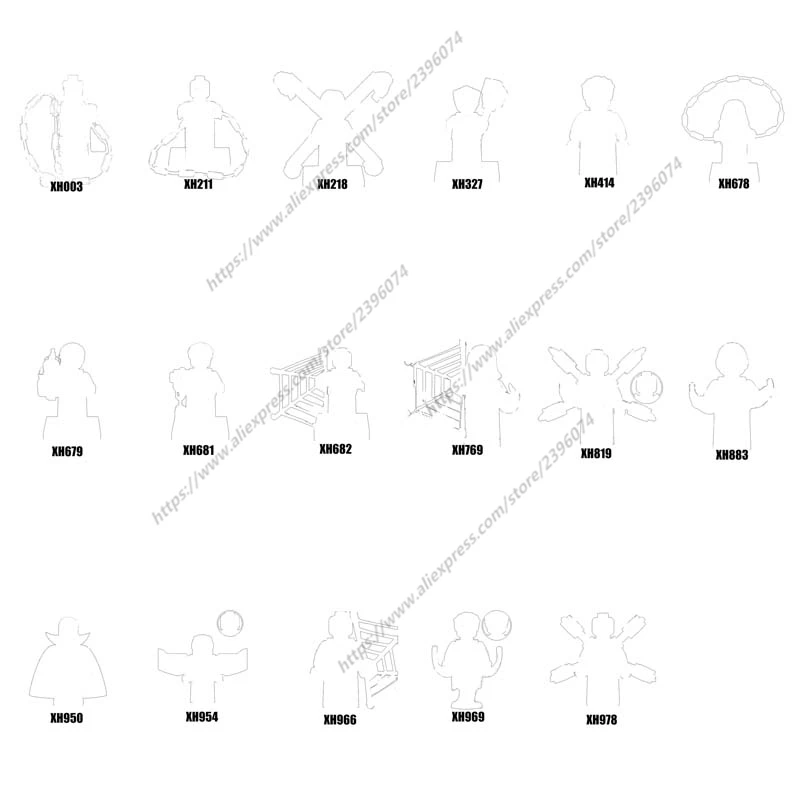 

Single Action Figures Building Blocks toys Series-059