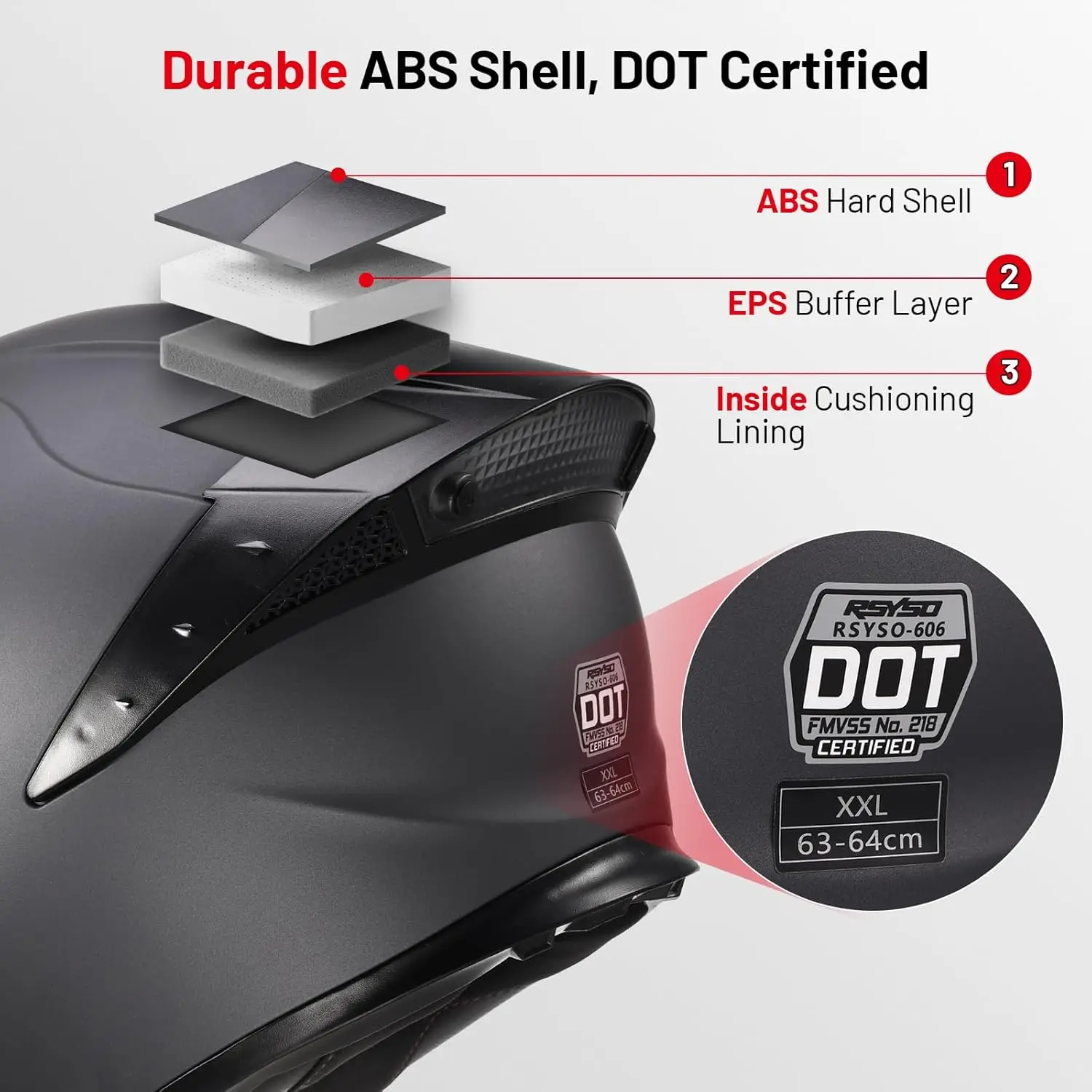デュアルバイザー付きフルフェイスオートバイヘルメット、LEDテールライト付き、DOT承認済み、大人用モーターバイクレーシングストリートバイクヘルメット