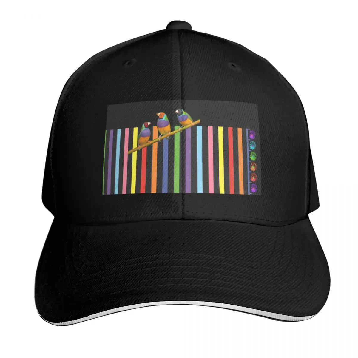 Graphic Birds and Flowers Baseball Cap Gift for Him Her Casual Daily Wear Quick Dry Performance