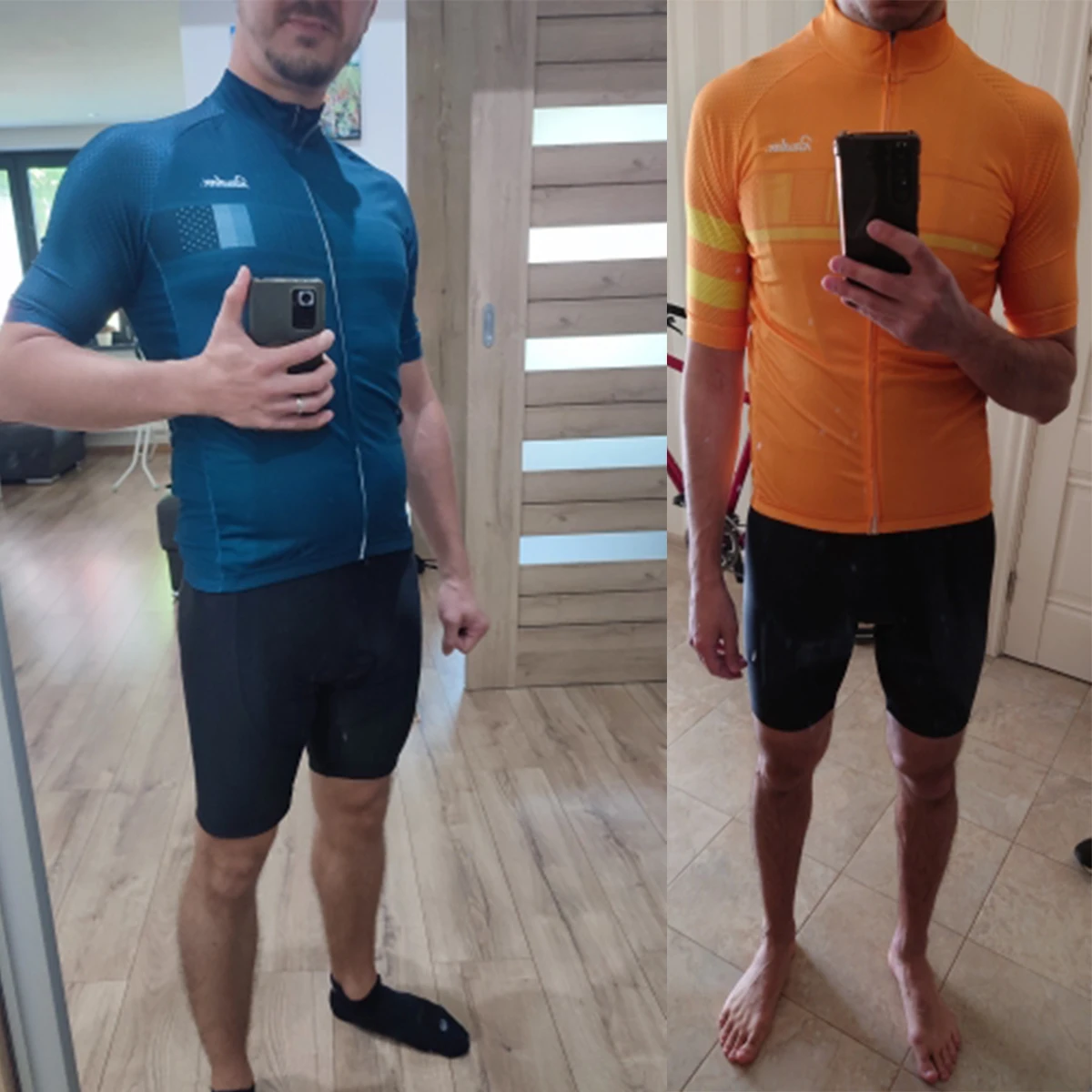 Raudax Herren-Klassik-Radtrikot in Schwarz, kurzärmelig, Rennshirt, Sommer-Radbekleidung, bequemes, atmungsaktives Radfahrer-Shirt – Detail 4