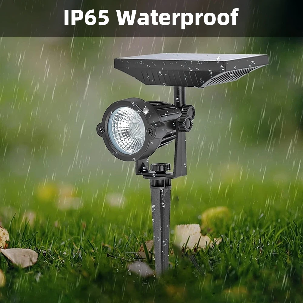 Outdoor Solar LED Spotlights 3W 10W Landscape Lighting Lights IP65 Waterproof For Gardens Courtyards Trees Paths Terraces Lawn