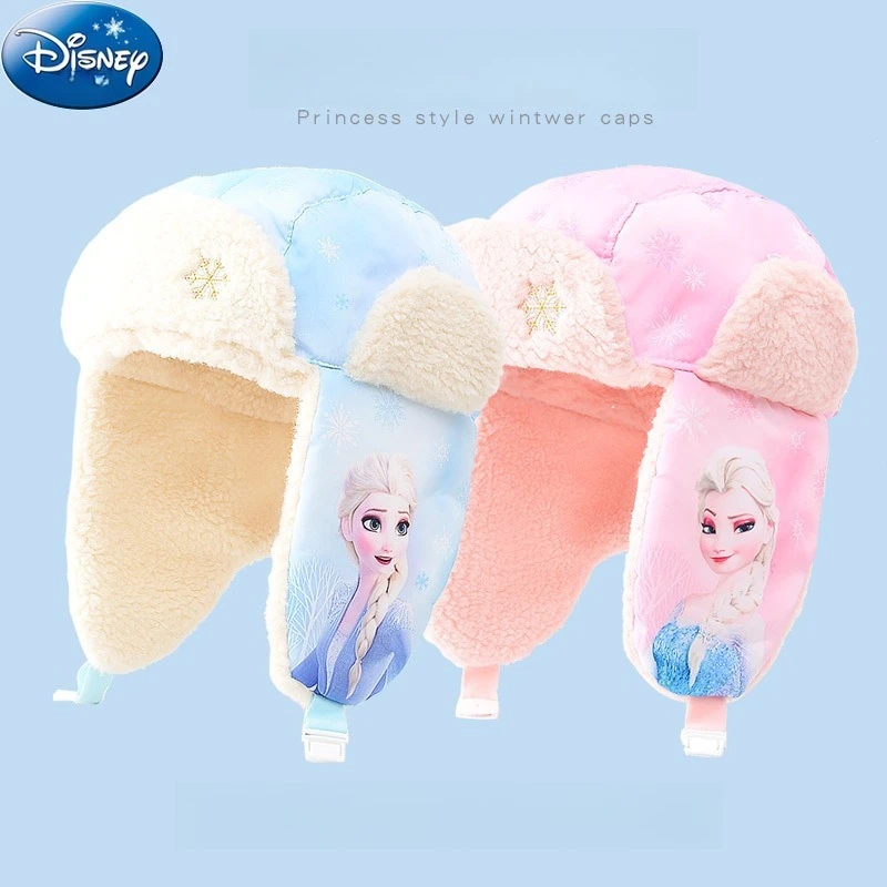

Miniso Disney, детская зимняя шапка для девочек, шапка Lei Feng, утолщенная ветрозащитная шапка с пуловером для маленьких девочек, теплая флисовая защита ушей