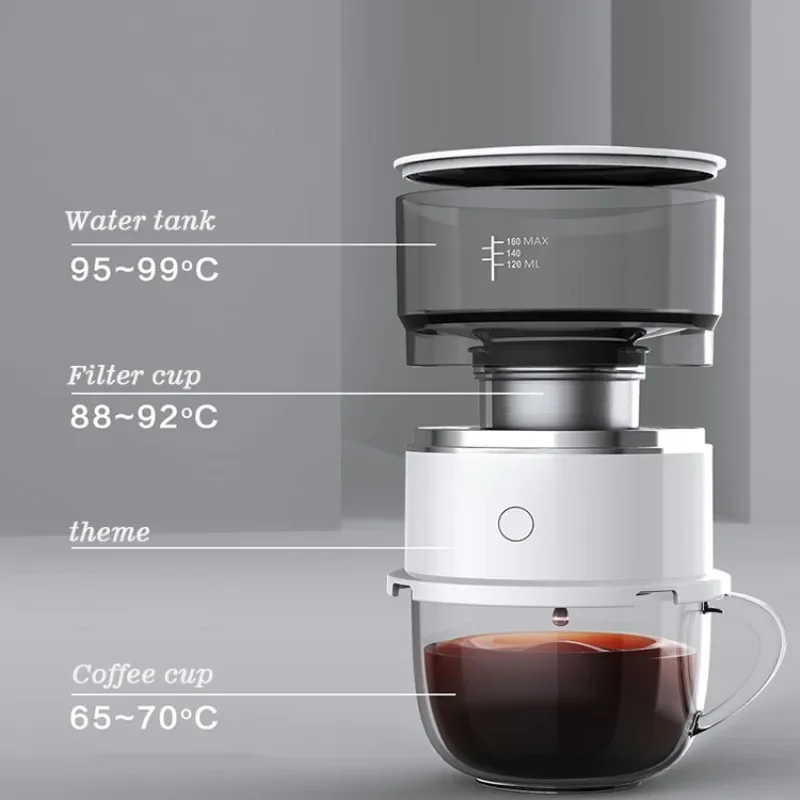 Mini coffee machine  bubbler mill automatic hand drip cold brew french press