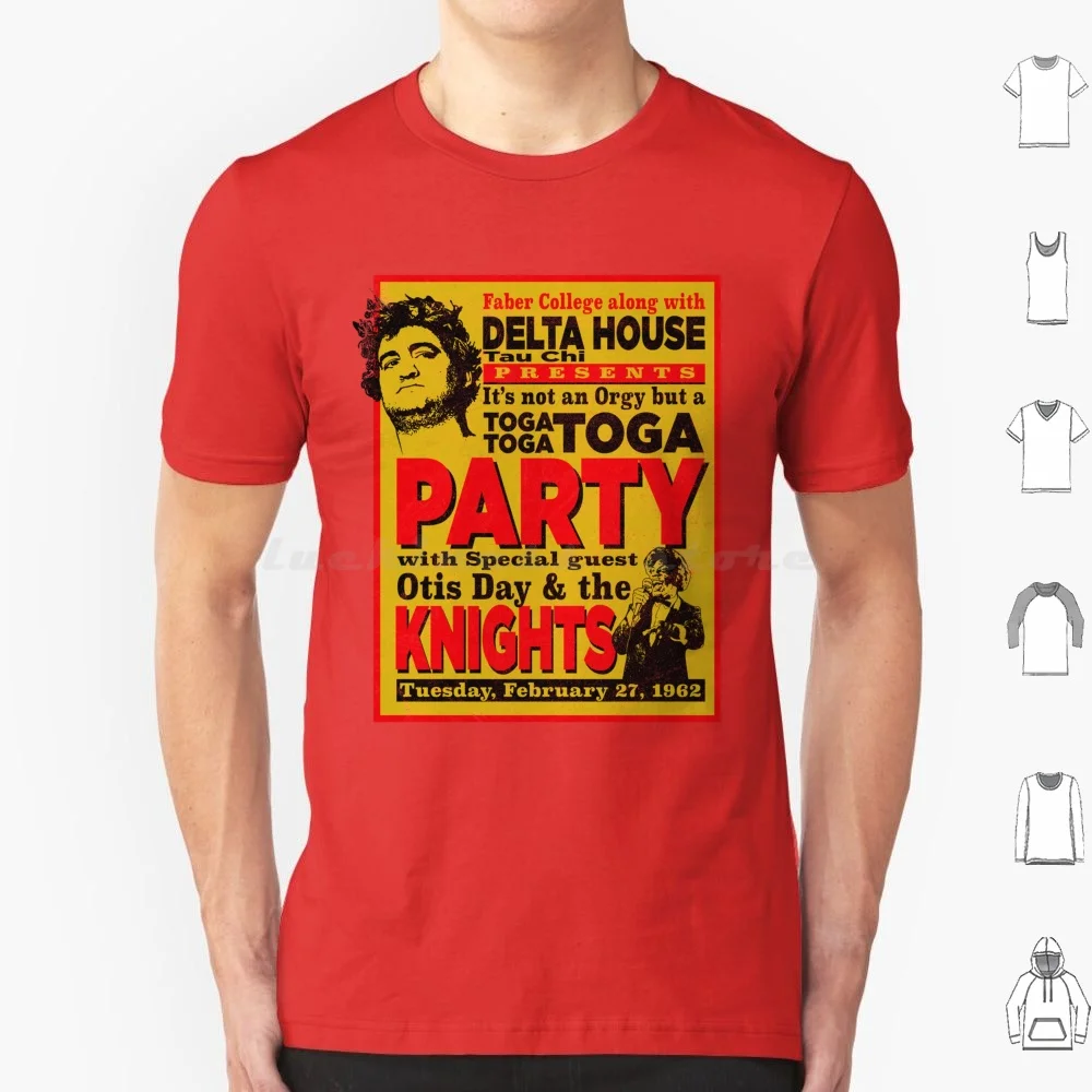 Camiseta Delta House Flyer de Animal House para hombres, mujeres y niños, 6xl, Animal House College Humor Fraternity John Belushi Knights Toga
