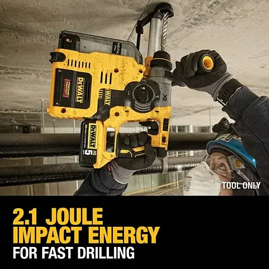 DEWALT DCH273 1in Brushless Cordless SDS PLUS L-Shape Rotary Hammer 18V Lithium Power Tools 1100RPM 4600BPM 2.1J Bare Tool