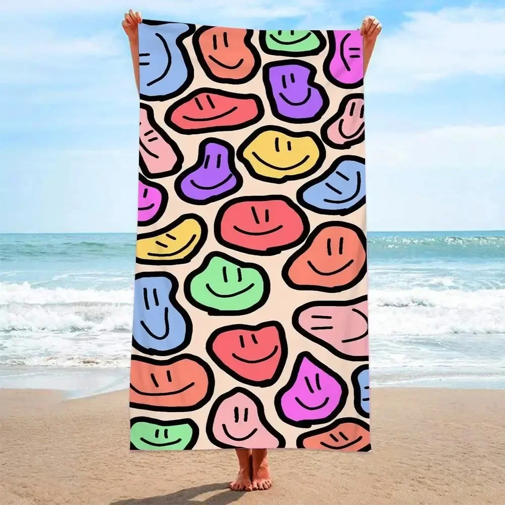 Beach Towel Sand Free Quick Soft-touching Dry Large Floral Print Microfiber Beach Towel Women Men Travel Bohemian Style