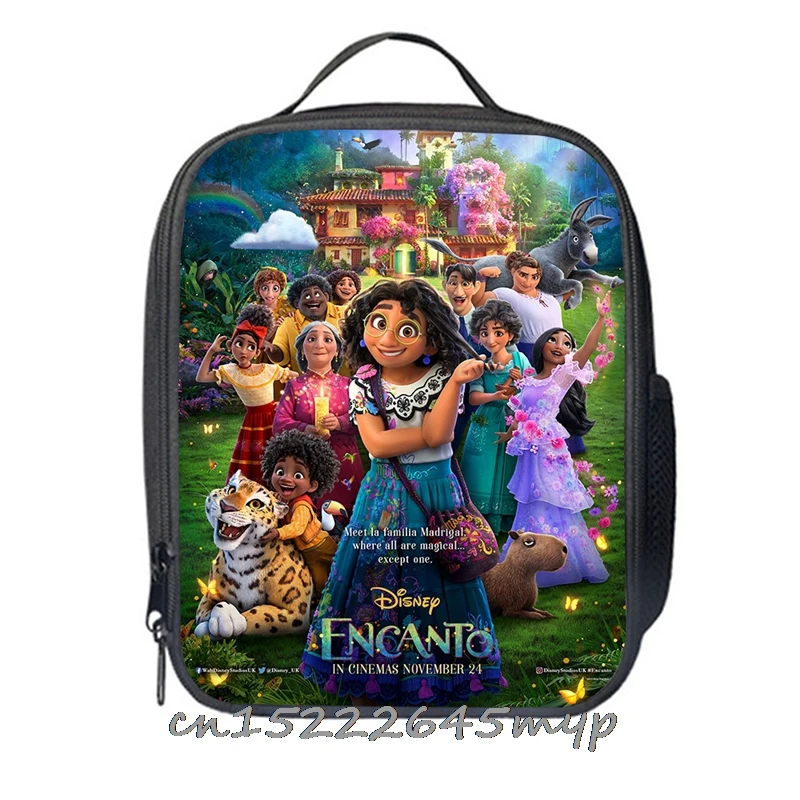 Kids Lunch Bag New movie Encanto Cooler Tote Portable Insulated Box Thermal Cold Food Container School Picnic For Student Travel