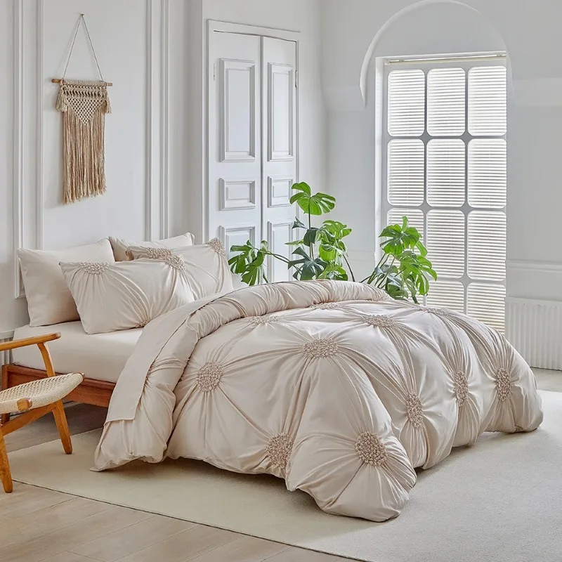 Duvet Cover Bedding Set Twin Full Queen King Size 135x200 Quilt Cover 240x220 Double Single Floral Folded Bed Linen 200x200