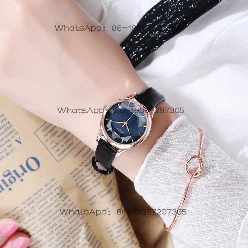 Custom Watch Ladies Fashion Trend College Style Temperament Waterproof Casual Quartz Watch