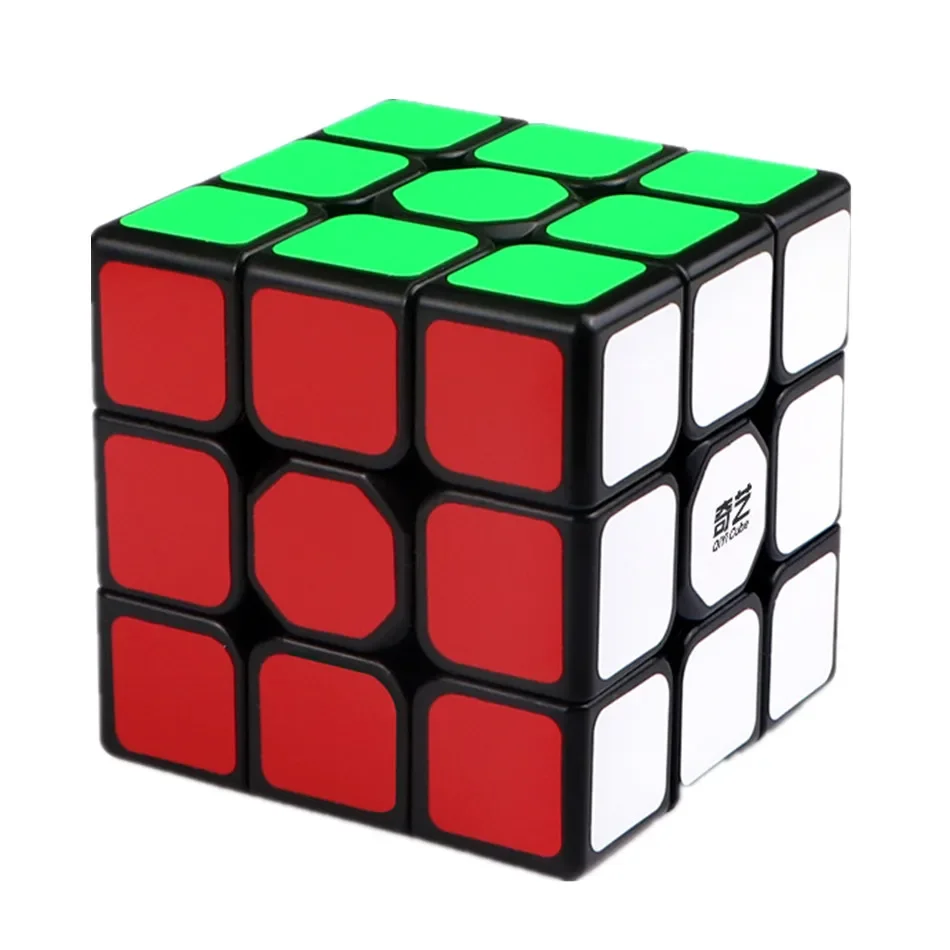 Qiyi Magic Cube 2x2 3x3 4x4 5x5 6x6 สีดําสติกเกอร์ปริศนาการศึกษา Magic Cube ของเล่นเด็กเด็กของขวัญของเล่น Cubo Magico