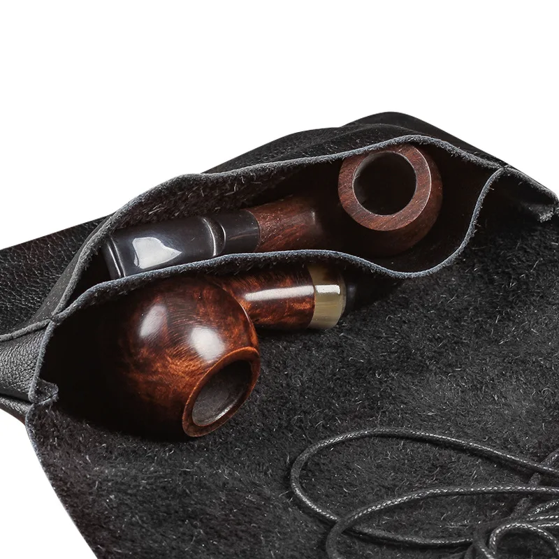 PU Leather smoke Pipe Bag Handmade Clutch Portable Tobacco Smoking Pipe Case Pouch Smoking Tools Accessories Bag For Man