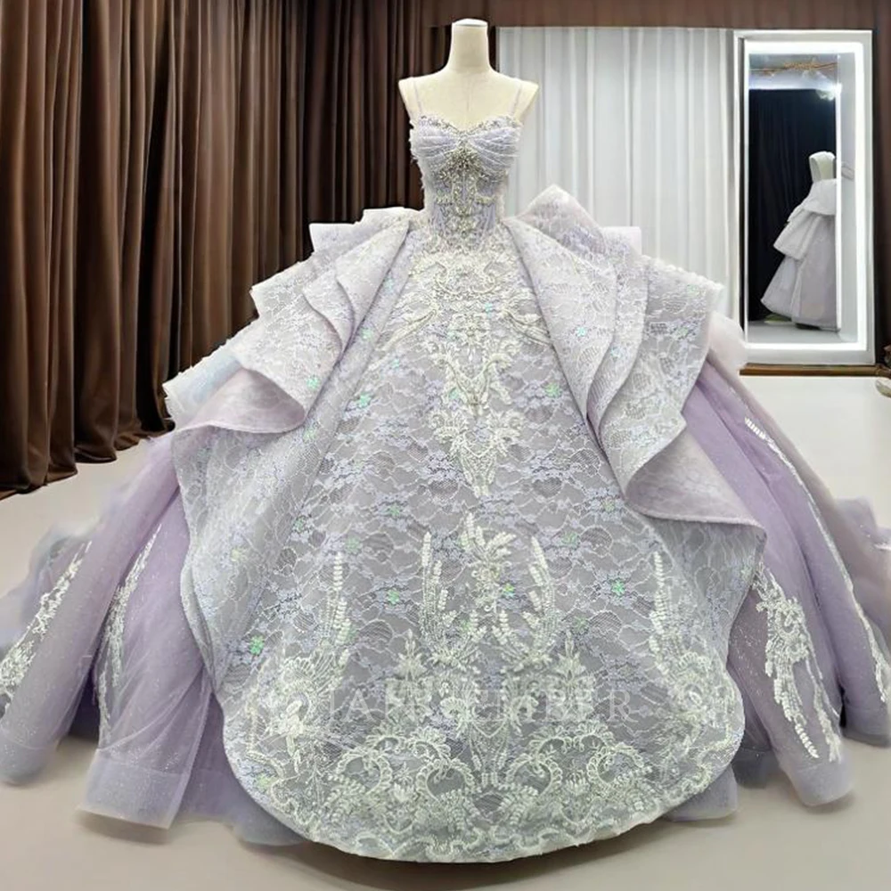 

New Quinceanera Dress Ball Gown Spaghetti Straps Party Dress Formal Prom Dress Flower Dress Customize vestidos de 15 quinceañera