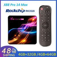 X88 PRO 14 Max TV Box Android 14 Rockchip RK3528 8K HD Smart TVBox WIFI6 BT5 OTA Upgrade APP Store Set Top Box