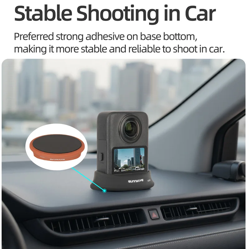 قاعدة من السيليكون الناعم لسطح المكتب DJI OSMO 360 حامل ثابت مضاد للانزلاق حامل قاعدة السيارة الواقية لملحقات OSMO 360