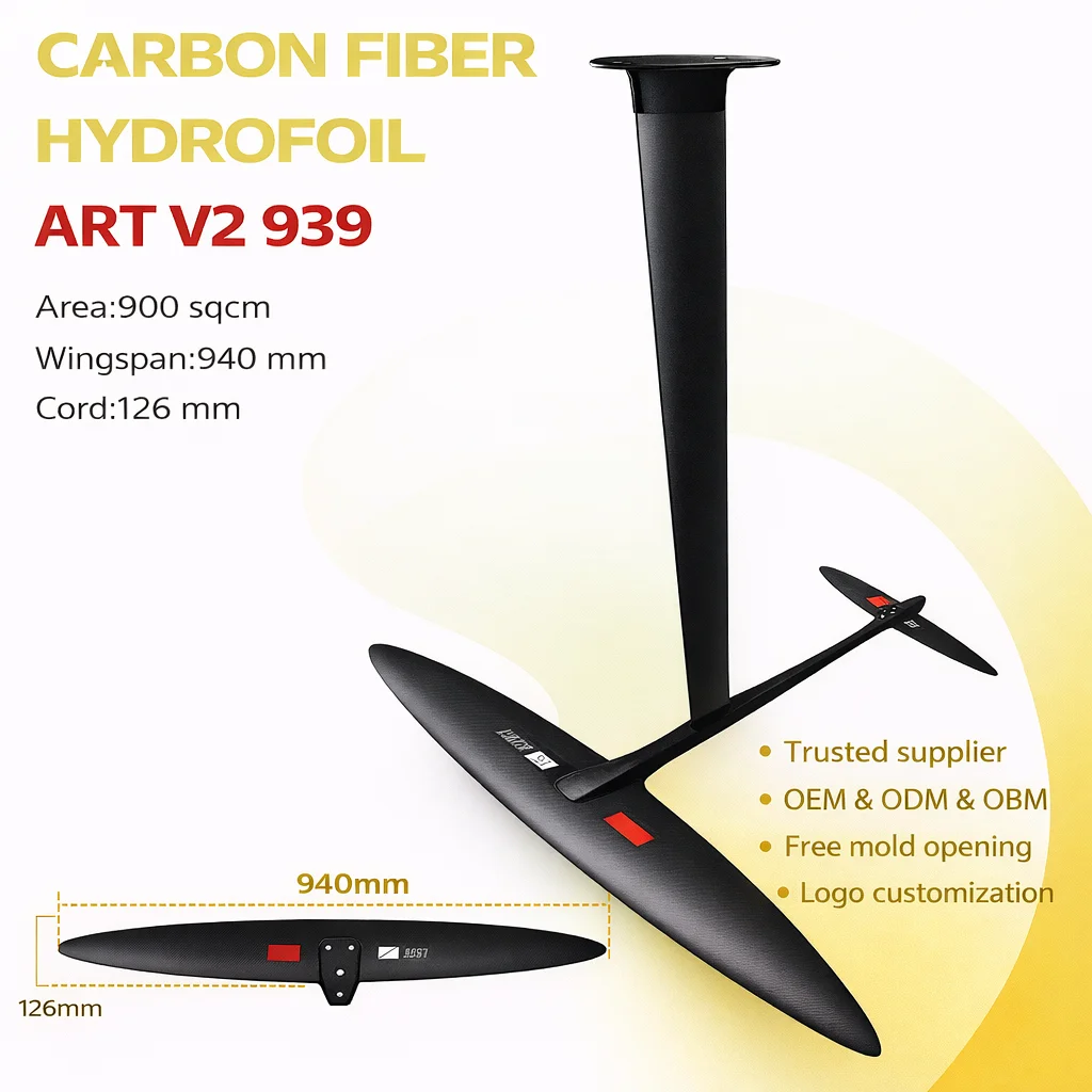 

Гидрофойл 2026 High Aspect Carbon GY ART V2 939 для вингфойлинга, пампинга и даунвинда