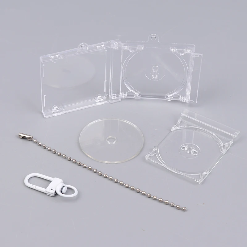 Mini NFC Functional CD Disc Case Key Chain Peripheral Commemorative Album Key Holder For DIY Backpack Pendant