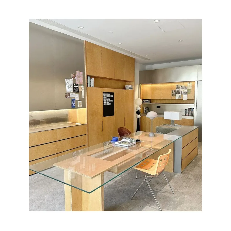 

Designer Studio Desk Computer Desk, Birch Desk