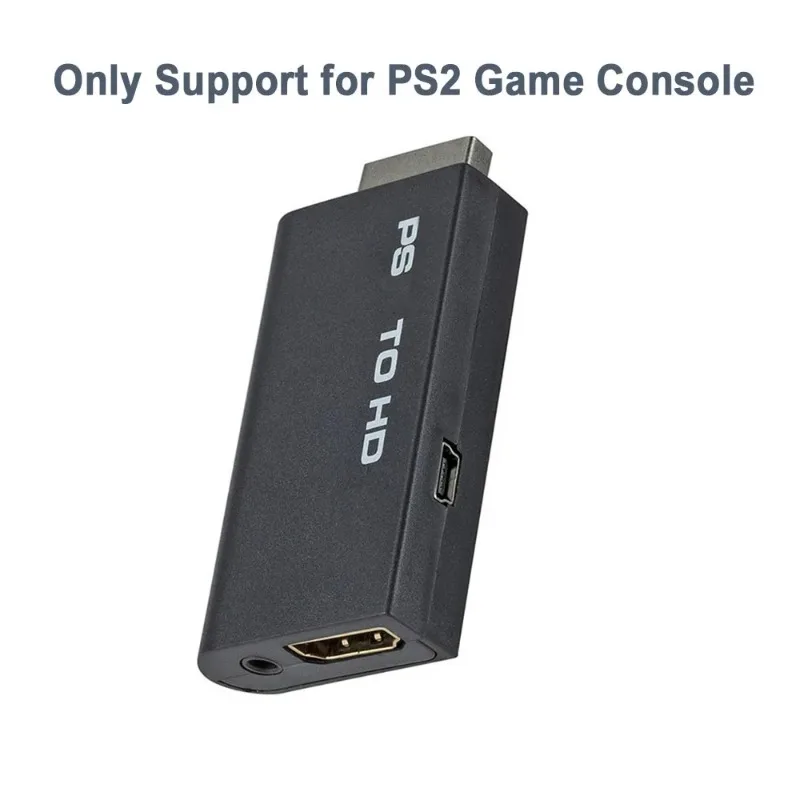 La salida de Audio admite modos de visualización para PS2 a adaptador Compatible con HDMI para conectores de pantalla de Monitor de consola de juegos