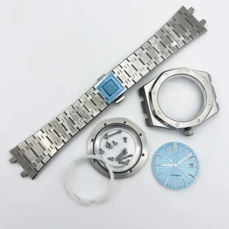 NH35 movement case strap set, sapphire mirror 41mm suitable for 31.8 dial