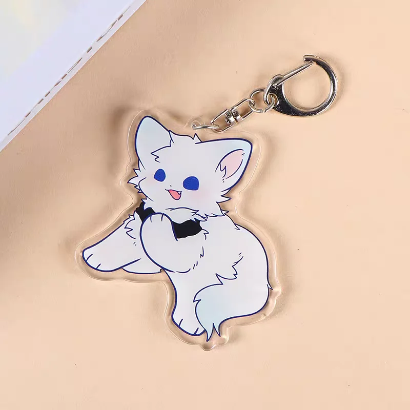Custom Gradient Acrylic Standee Fashion Anime Cartoon Figures Desk Stand Accessories Kawaii Colored Background Keychains