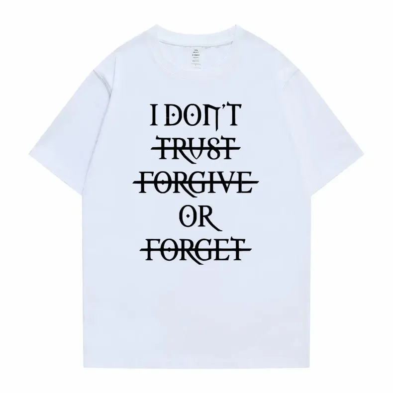 Rapper Ken Carson Destroy Lonely Tshirt I Don't Trvst Forgive or Forget Graphic T-shirts Men's Hip Hop Vintage Oversized T-shirt