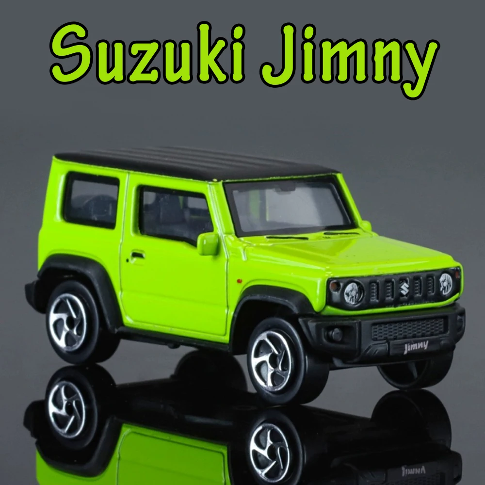 1:52 Suzuki Jimny 2021 Modello in lega Giocattoli Pressofuso Auto Pneumatici in gomma Corpo in metallo Ruote Scivolo Avanti Veicoli in miniatura Festival Regalo