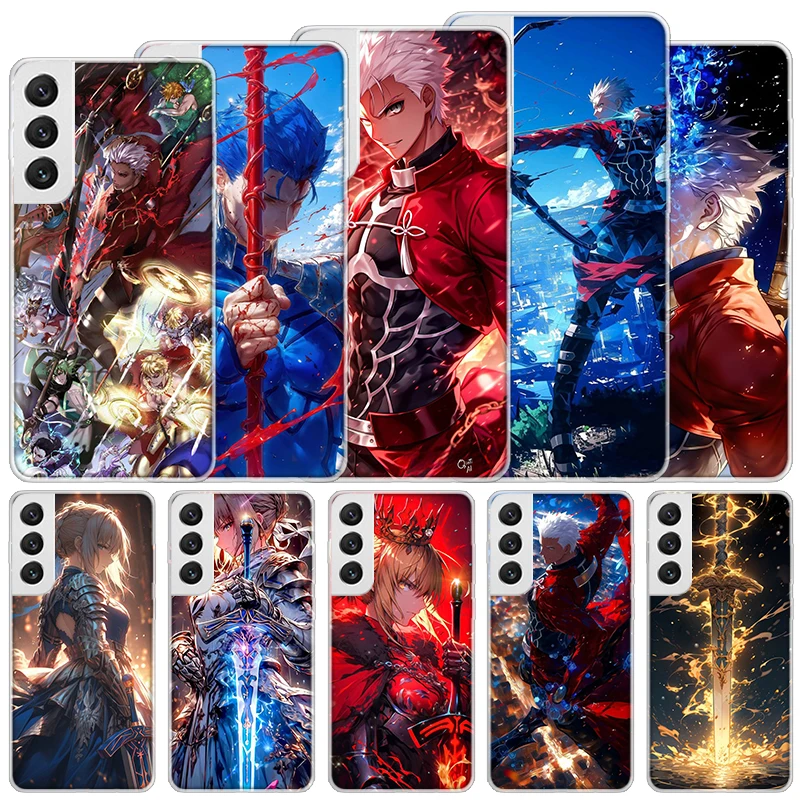 Fate Zero Stay Night Archer Soft Case For Samsung Galaxy S25 S24 S23 S22 Ultra Phone Cover S20 FE S21 Plus S25 Edge + Funda Coqu