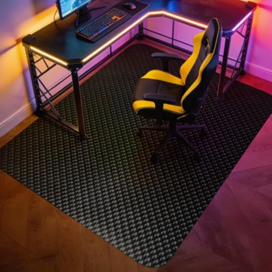 

Коврик для игрового кресла для твердых полов 51" x 63", коврик для компьютерного кресла для плитки, противоскользящий, защита для твердых полов, для роликовых кресел