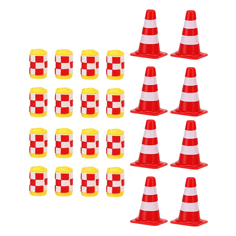 Toy Street Traffic Road Sign Barricade Childrens Toys Simulation Fences Roadblock