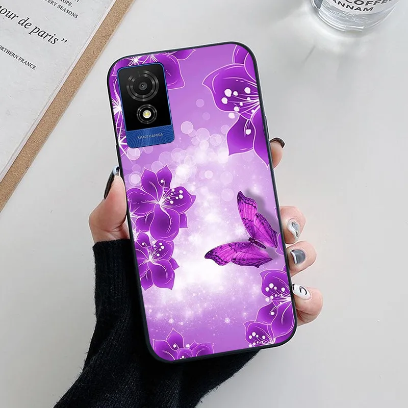 For TCL 501 Case Fashion Soft Silicone Back Cases for TCL 501 T433D Phone Cover TCL501 etui Fundas