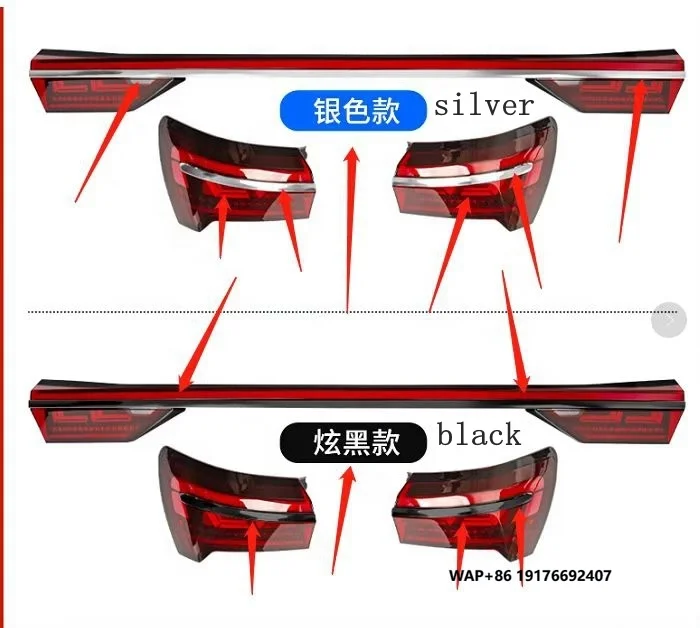 

Modified to the Latest Full LED Through Taillamp Taillight with Dynamic Plug Play for ‘AUDI A6 C8 Tail Lamp Tail Light 2019-2021