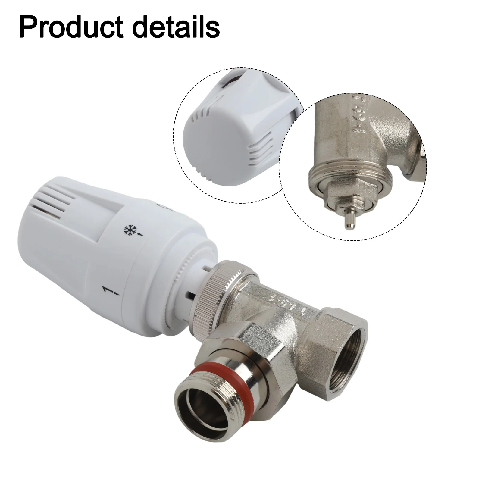Automatic Thermostatic Radiator Valve Copper G1/2 G3/4 Angle Type For Floor Heating System Precise Temperature Control Energy Sa