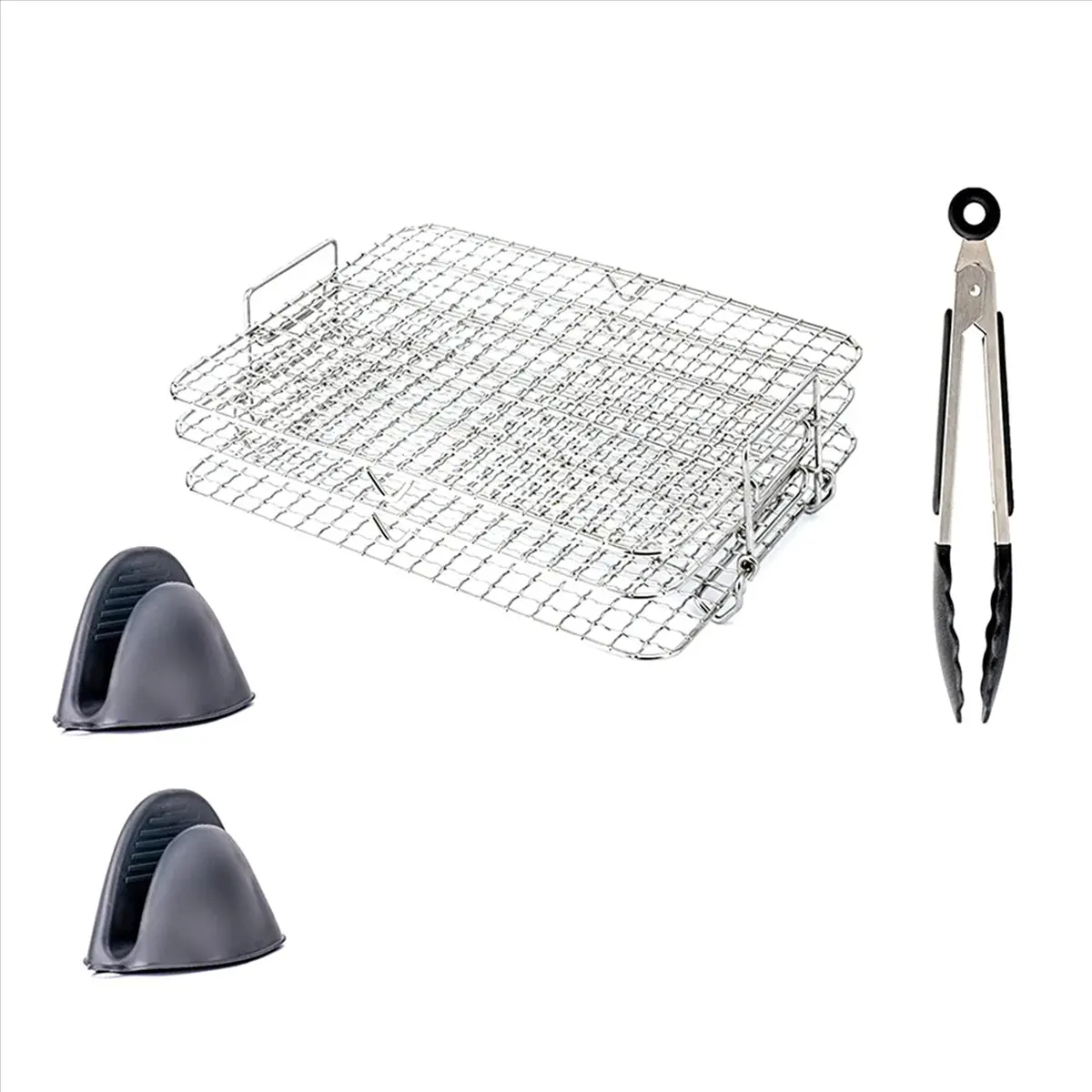 A87Z 2X Air Fryer Rack for Ninja Foodi Grill XL Air Fryer, Multi-Layer Dehydrator Rack Toast Rack Air Fryer Accessories