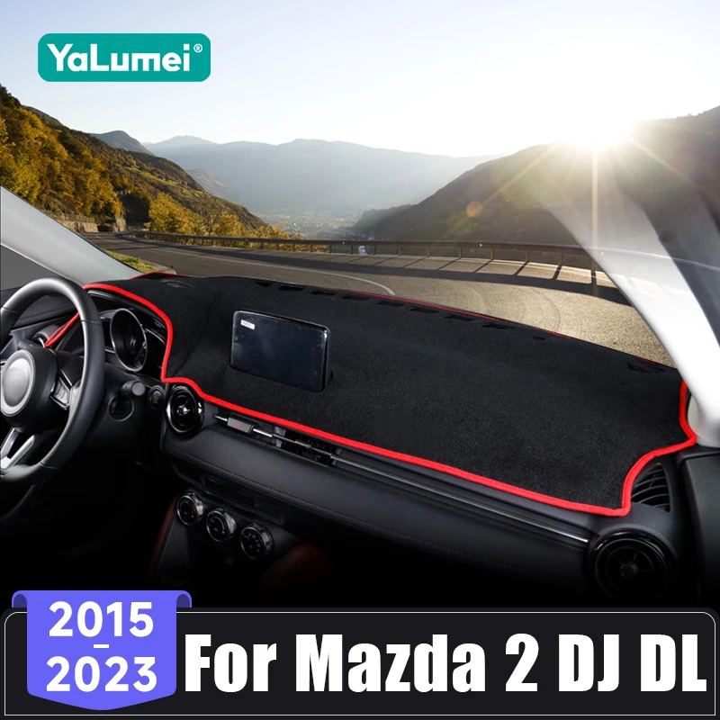 Für Mazda 2 DJ DL 2015 2016 2017 2018 2019 2020 2021 2022 2023 Auto Dashboard Abdeckung Sonnenschutz Matte Vermeiden licht Pad Zubehör