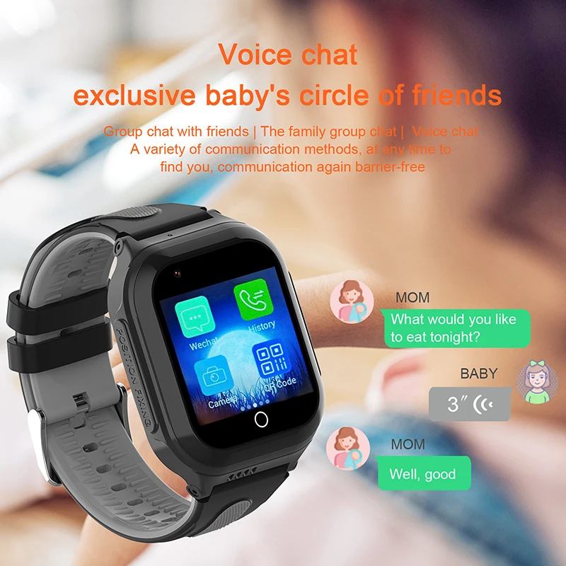 Wonlex Kids Smart Watch 4G GPS WIFI locatie Tracker SOS Video-oproep KT24S Kindersmartwatch IP67 Waterdicht slim babyhorloge