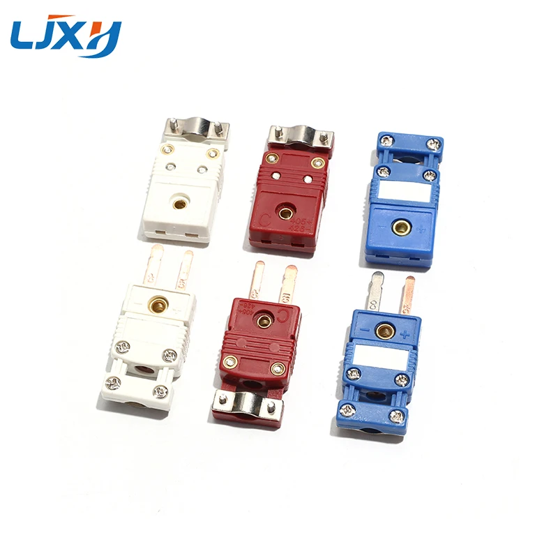 LJXH T/U/C-type Thermocouple Plug and Socket SMPW-CC-U/T/C-MF With Clamp Temperature Measuring Connector