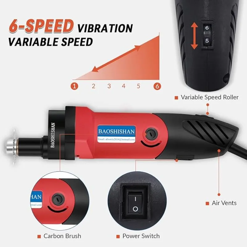 الأفضل - منشار إزالة الصب بالقاطع المصبوب منشار كهربائي لتقويم العظام مع 3 أنواع من شفرة السبائك وسرعة متأرجحة #3