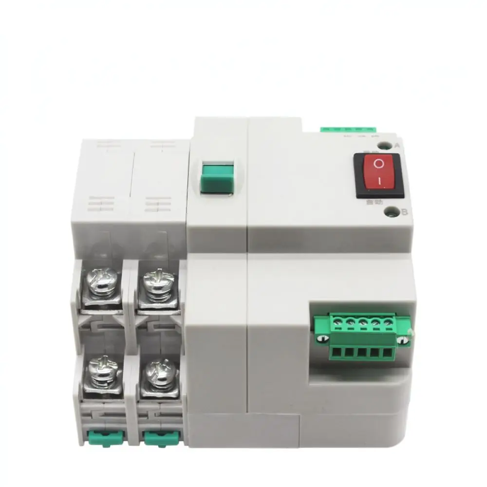 Dual Power Automatic Transfer Switch For ZGNALI 2P Uninterruptible Controller Emergency Failover Home Electrical Relay