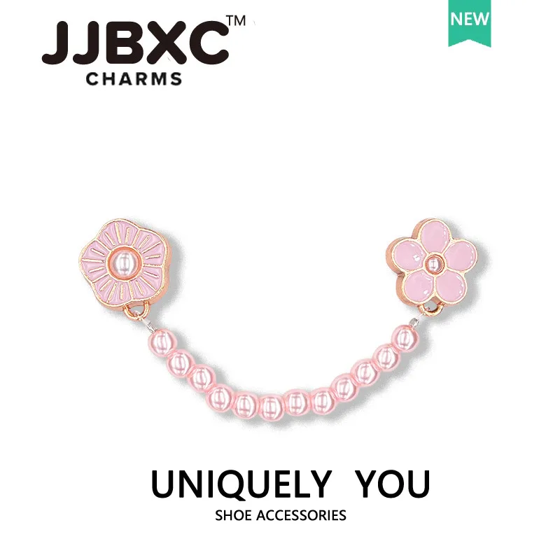 المعادن JJBXC سحر إبزيم حذاء إكسسوارات الأحذية المعدنية جوهرة سلسلة DIY الأزياء والأحذية الزينة