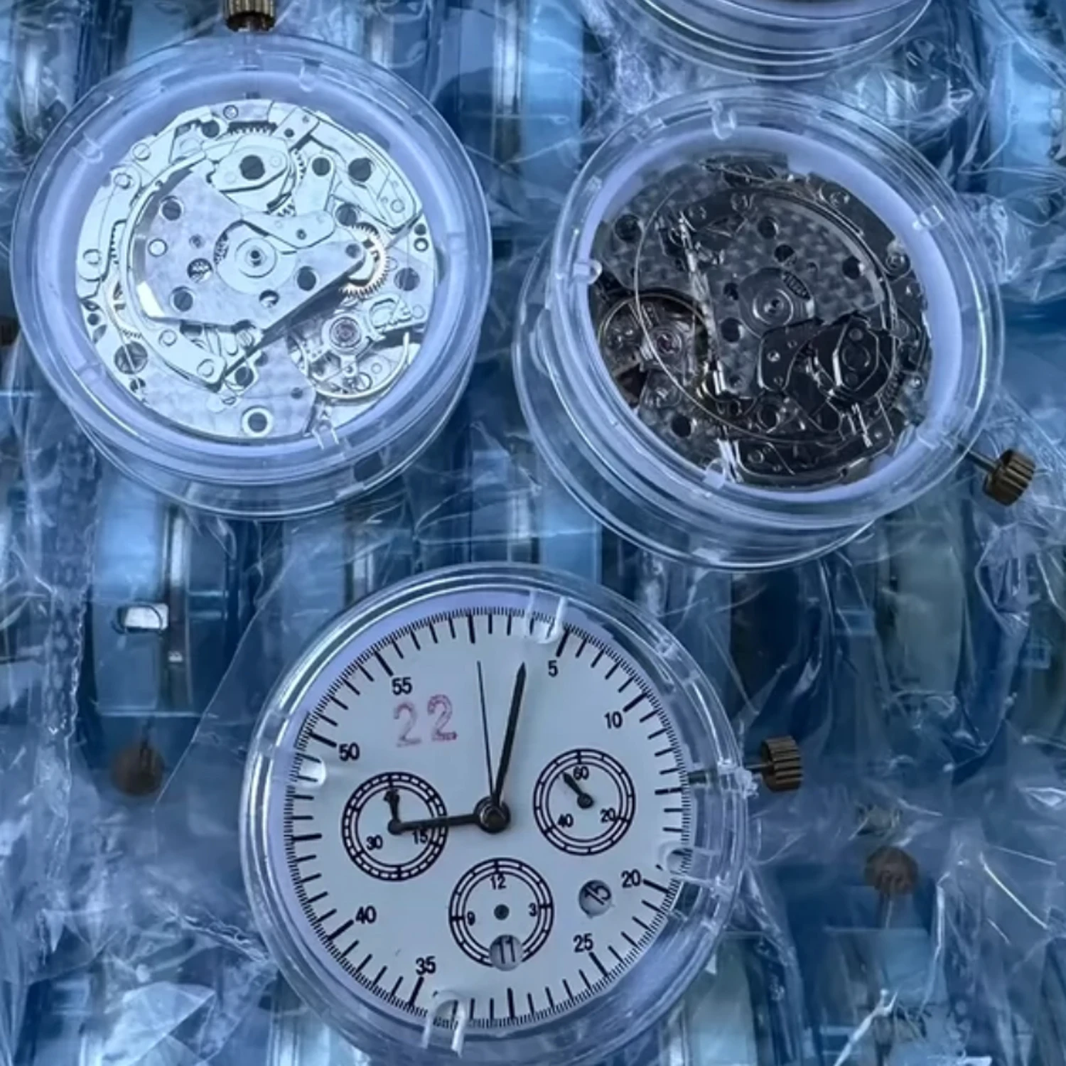 wholesale chinna dandong made 7750 movement 10 pcs /lot chronograph function