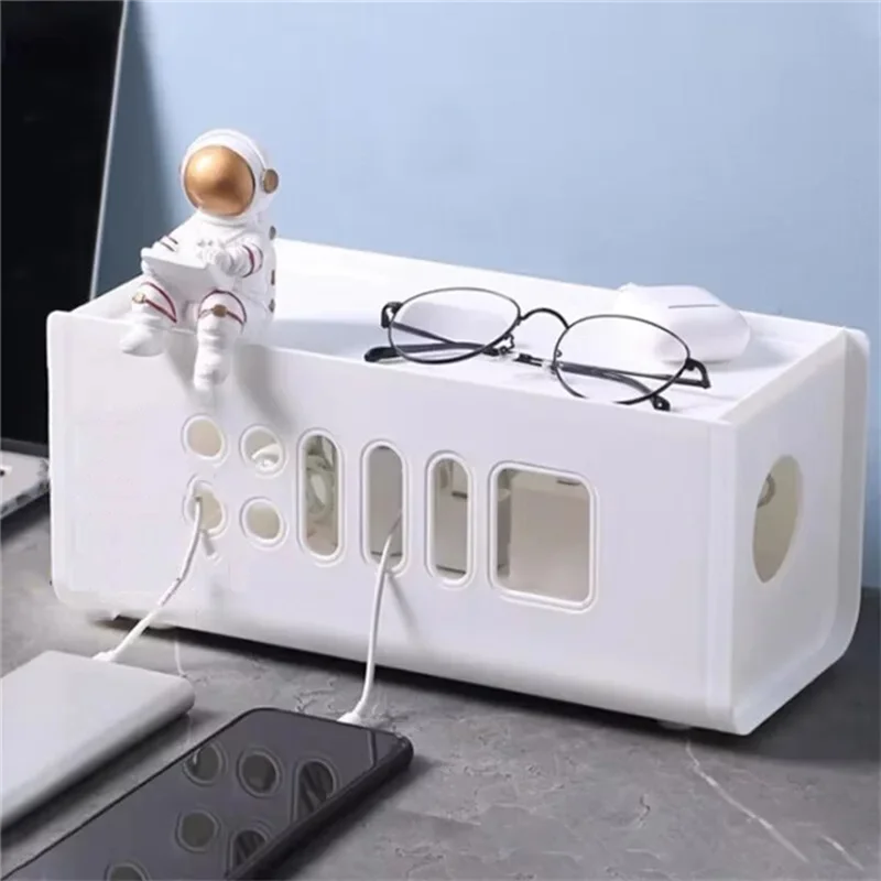 SHGO-Socket كابل صندوق تخزين متعدد الوظائف مجلس الطاقة إدارة الأسلاك سلك حالة غرفة المنزل سلامة شبكة خط صندوق تخزين