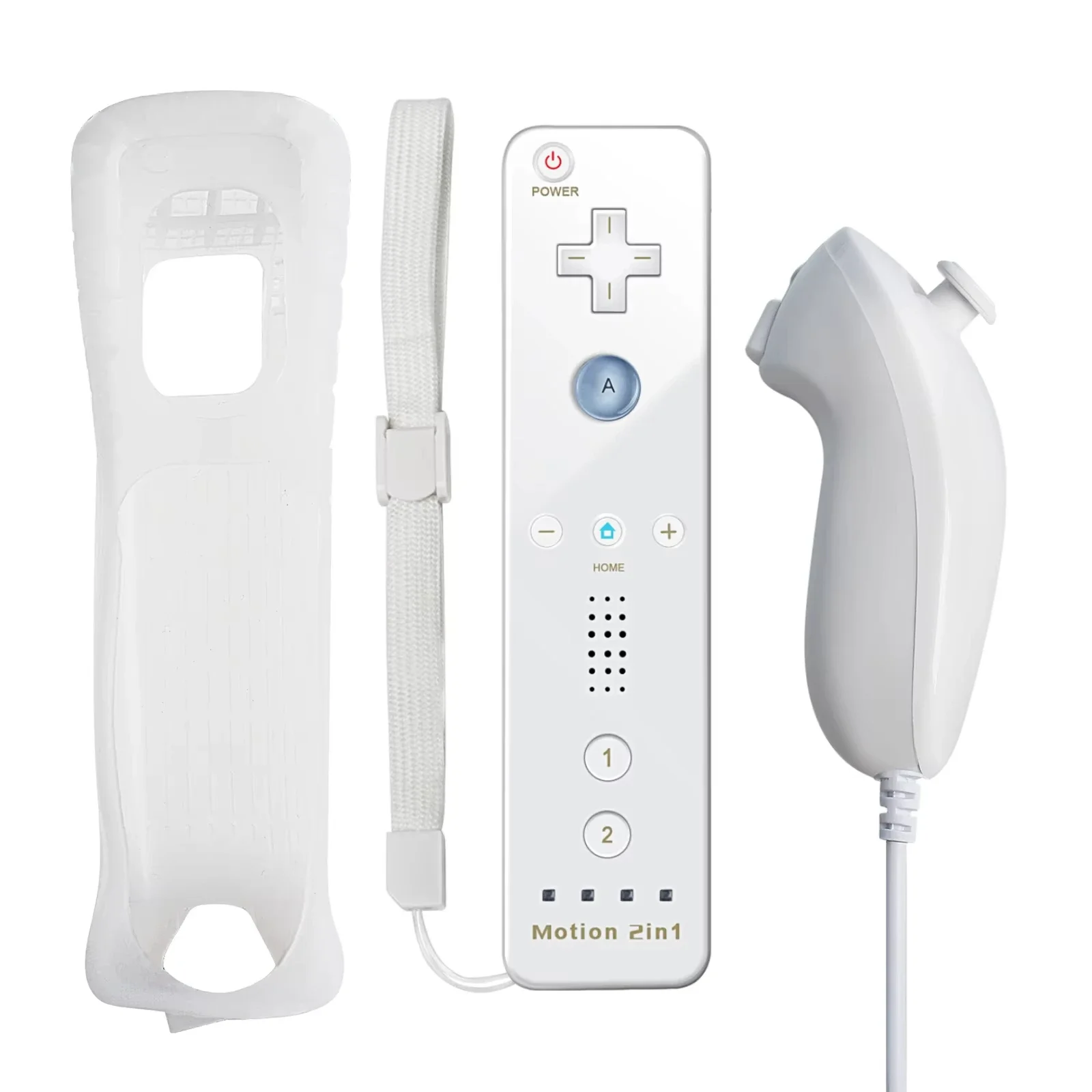 Wired Nunchuck 2 in 1 Motion Plus For Nintendo Wii / Wii U Console Remote Controller For Wii Accessories Gamepad image 3