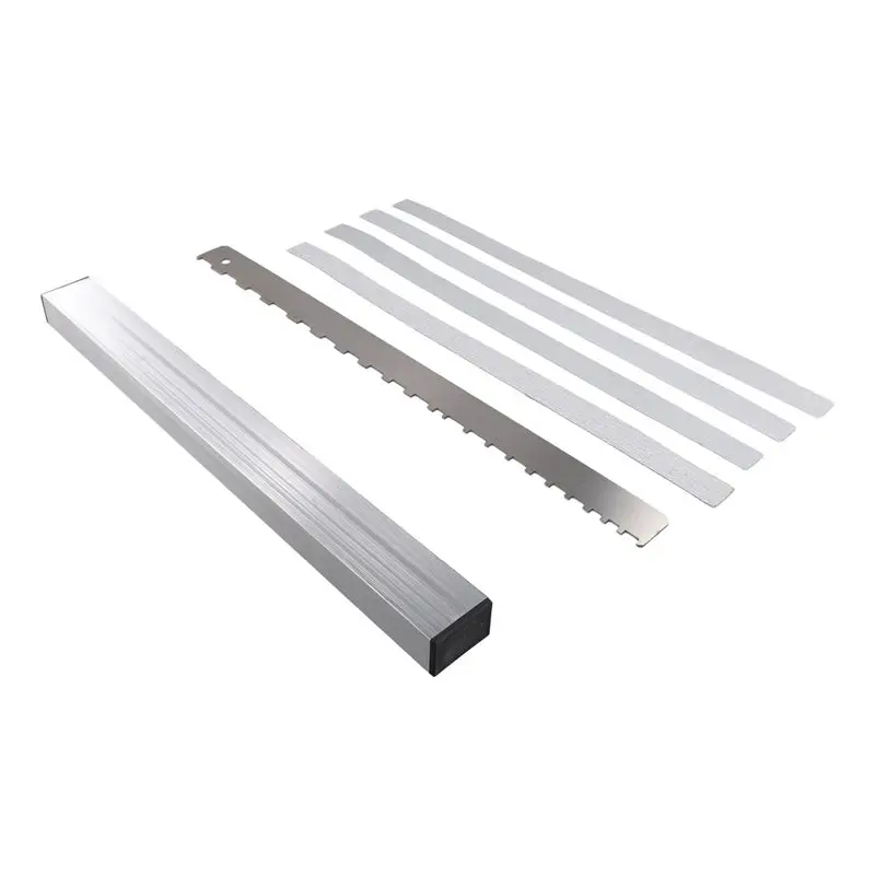A89E-Guitar Neck Fret Leveling Bar Luthier Tools With Sandpaper And Guitar Neck Notched Straight Edge Ruler