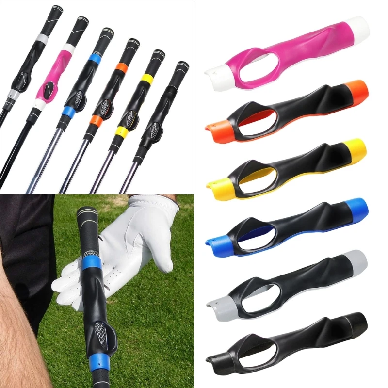 Golf Grip Trainer Anhang Swing Trainer Golf Geste Ausrichtung Training hilft Golf Swing Trainer für Frauen Männer Anfänger Exerci