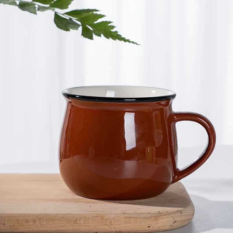 

Plain 10oz 300ml vintage ceramic mug cup