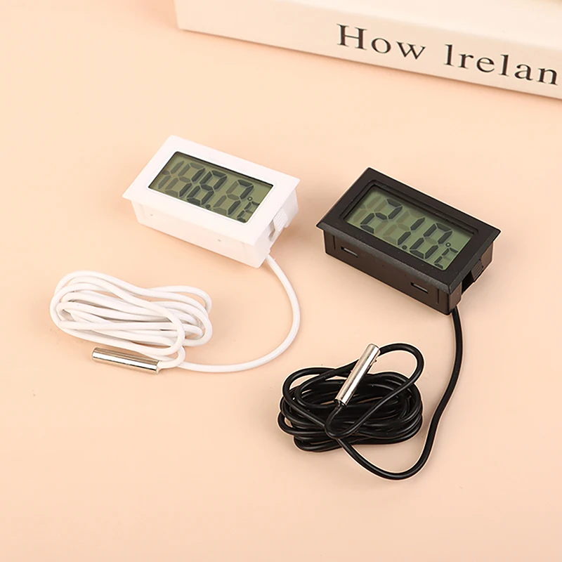 

Household Mini Digital LCD Indoor Convenient Temperature Sensor Thermometer Gauge Instruments Cable Thermometer Meter Tools 1pc