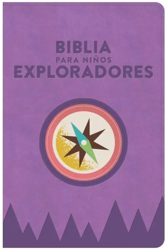 Biblia para Niños Exploradores Rvr 1960 en Lavanda, Simil Piel con Compás - Perfecta para Regalos