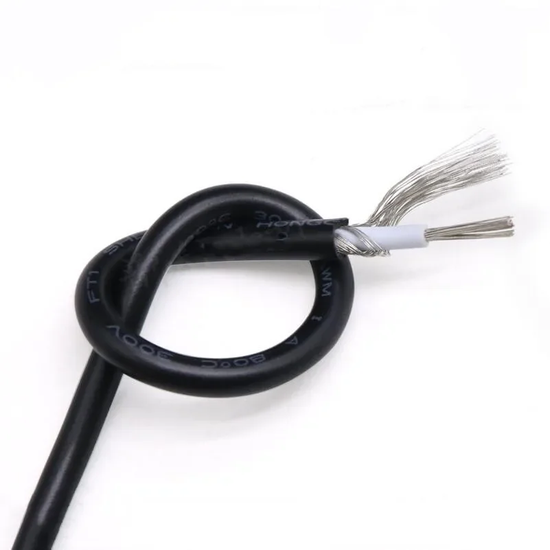 UL1185 PVC Single Core Shielded Stranded Electronic Wire Tinned Copper Signal Audio Cable 14AWG 16 18AWG 20 22 24 26 28AWG