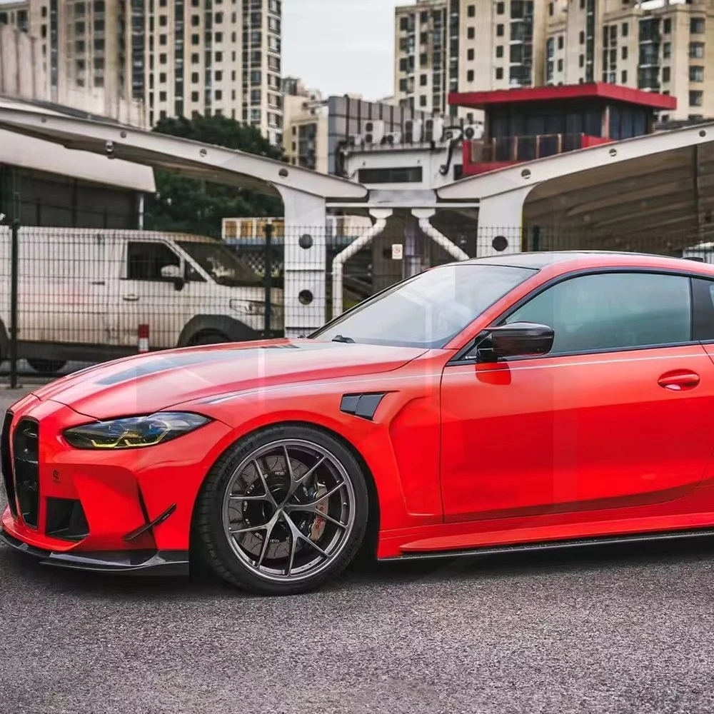 Dry Carbon Fiber N Style Side Mudguards for  G80 G81 M3 G82 G83 M4 G22 4 Series Front Wheel Arches Side Vent Fenders Upgrade